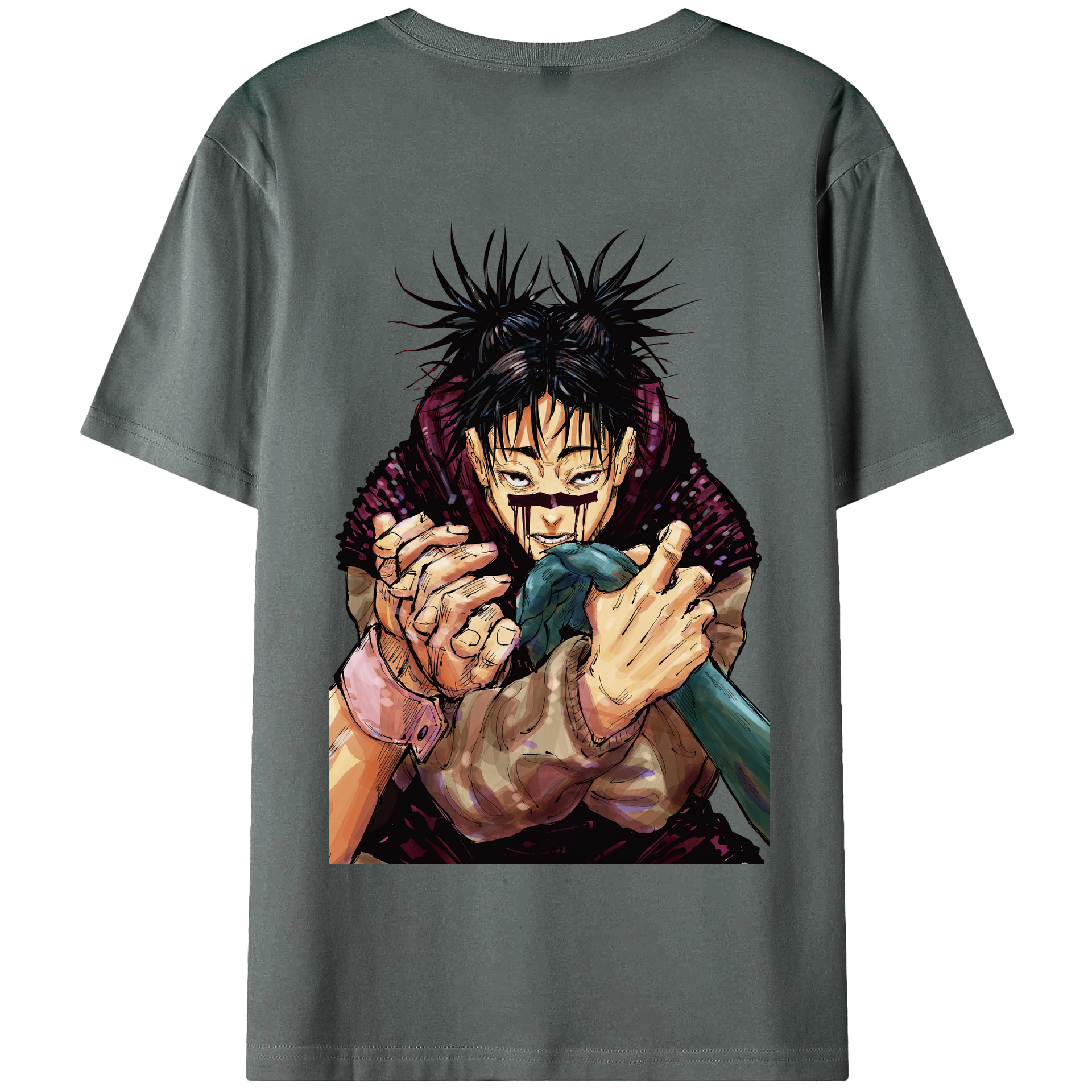 （画像用） 呪術廻戦 Jujutsu Kaisen 綿100％半袖Tシャツ（背面プリント）
